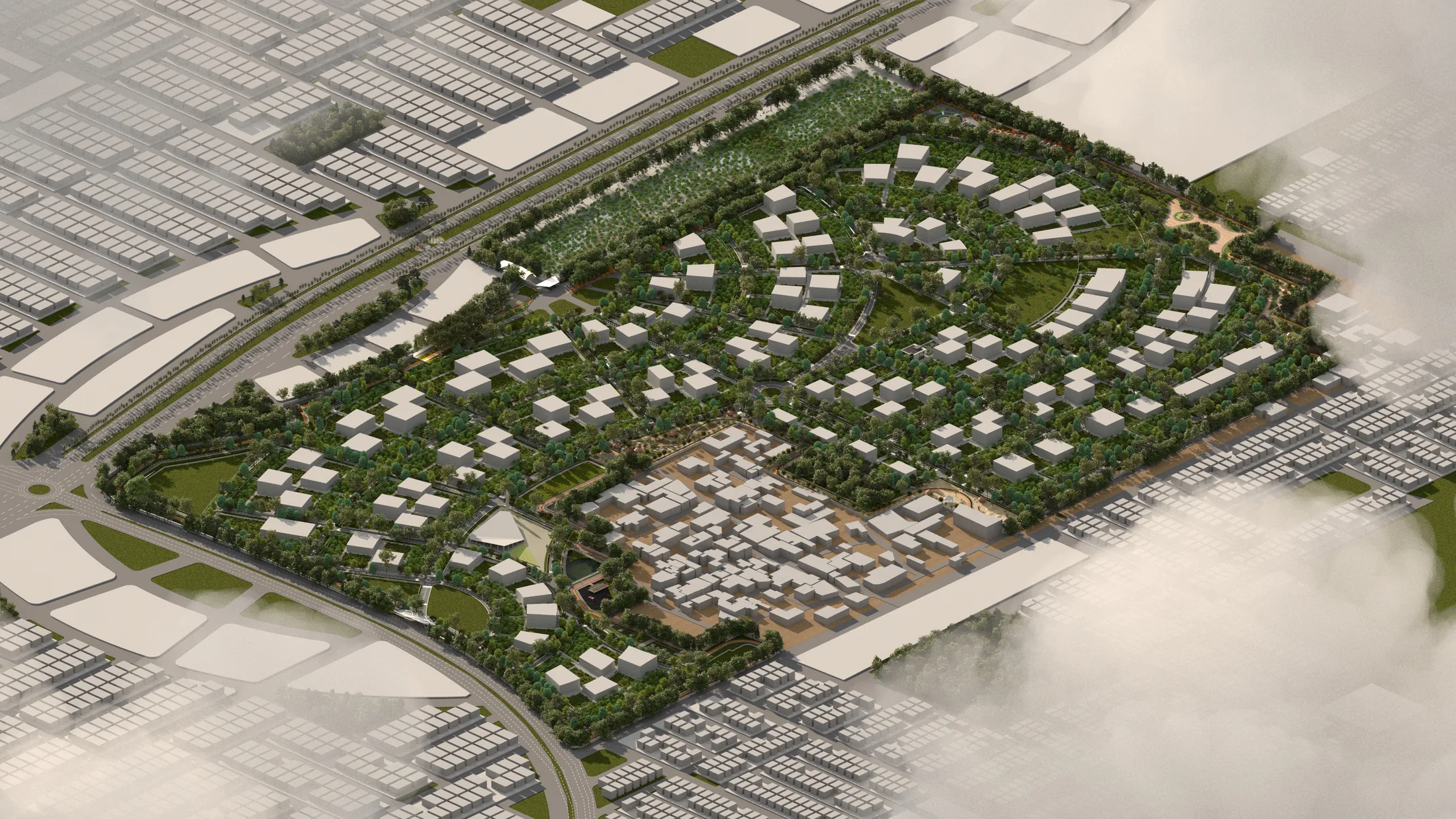 Coordinated architectural masterplan model